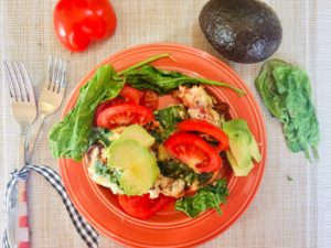 Egg White Spinach Breakfast Casserole